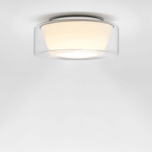 Curling clear / conical opal LED ceiling light