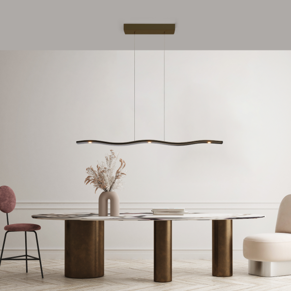 Fluid 3.0 pendant light 100cm, bronze