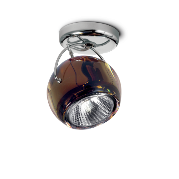 Beluga Colour G13 wall/ ceiling light, copper brown